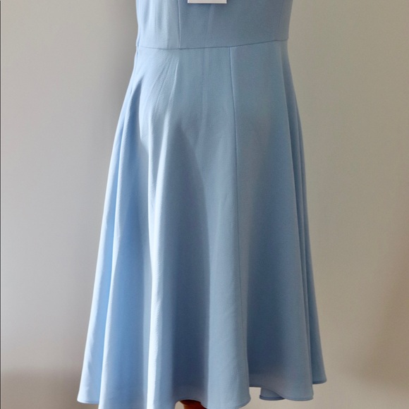 Celine Gal-meets-Glam Bluestone One shoulder dress NWT Petite 8 Formal  Wedding